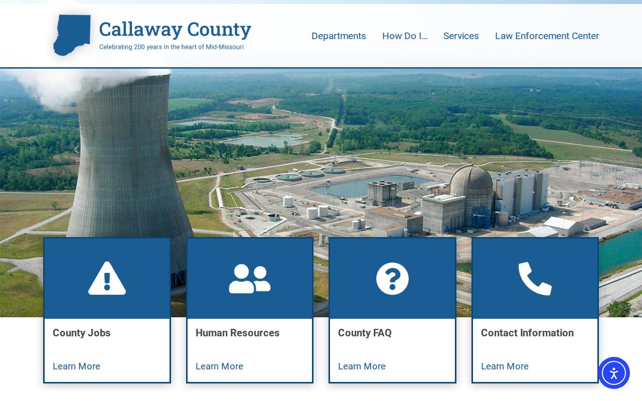 Callaway County government directory for criminal record offices